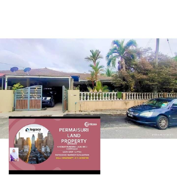 untuk dijual Semi D Setingkat Taman Pelindung Indah