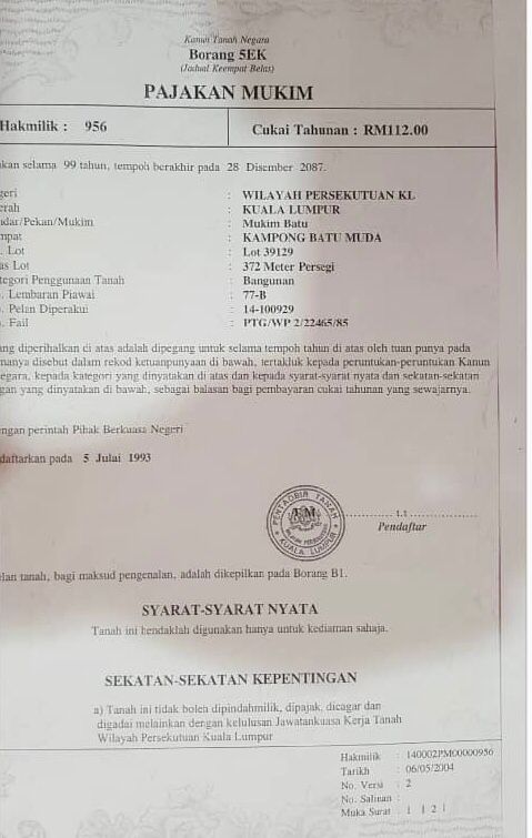 Banglo Lot 4000sqft  Kampung Batu Muda - photo 6