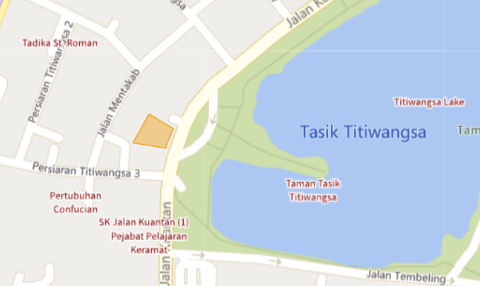 Land Taman Tasik Titiwangsa Facing Main Entrance - photo 4