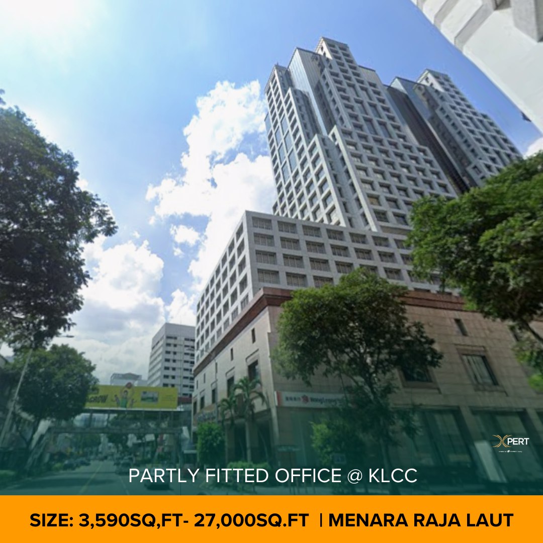 KLCC Partly Fitted Office Menara Raja Laut  KL Cit