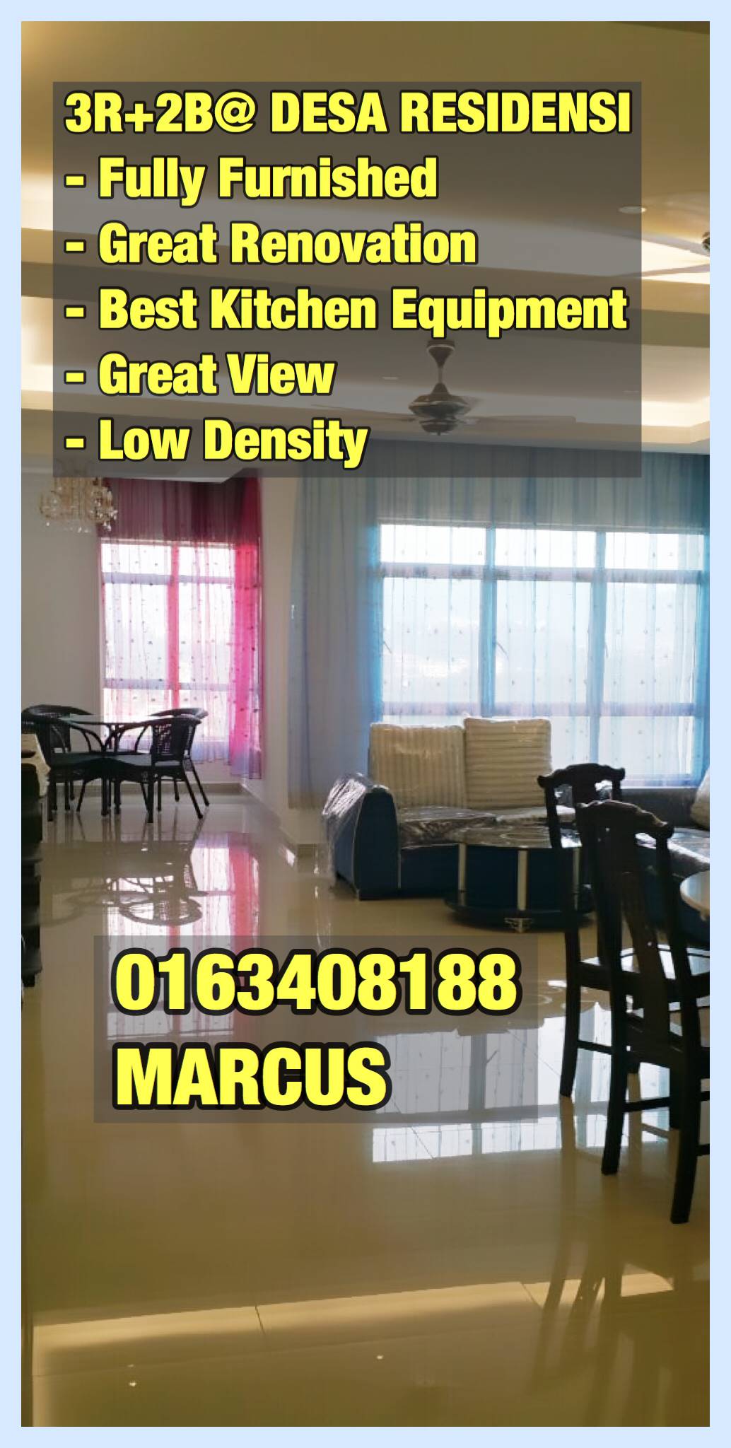 Luxury Renovated 3R3B Residensi Desa Kuchai Lama - photo 2
