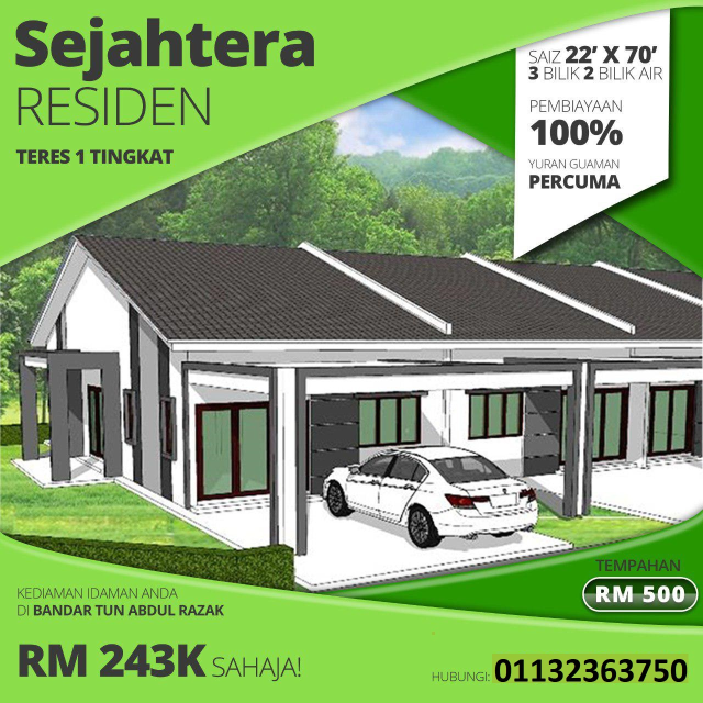 SEJAHTERA RESIDEN - BANDAR PUSAT JENGKA