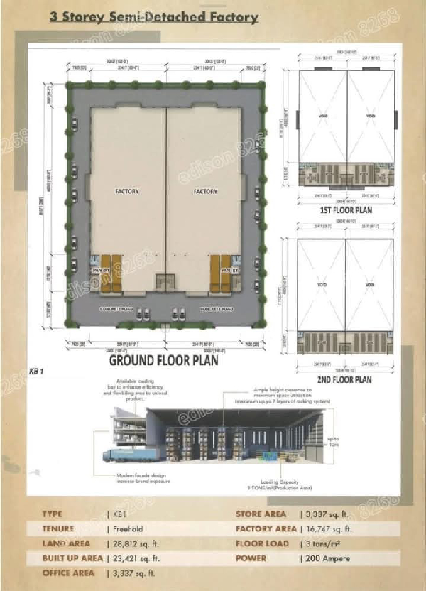 Black water industrial parkTaman Perindustrian Air Hitam3 Storey Semi-D Factory - photo 3