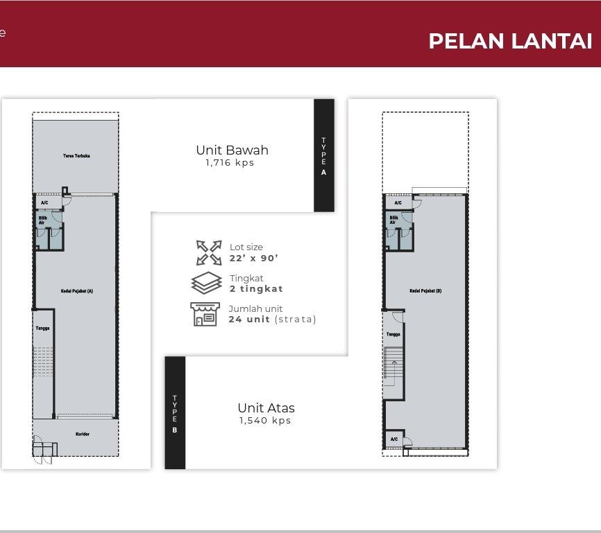 Ground Unit Kedai Pejabat Baru Jalan Meranti - photo 3