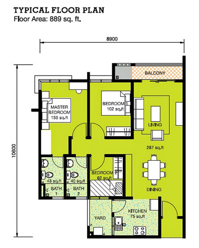 APARTMENT DANAU PERINTIS PUNCAK ALAM - photo 4