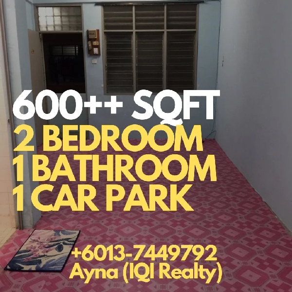 DEMAND TINGGI! FLAT 2 BILIK BERSIH TINGKAT 1 @ BANDAR BARU UDA JB - photo 2