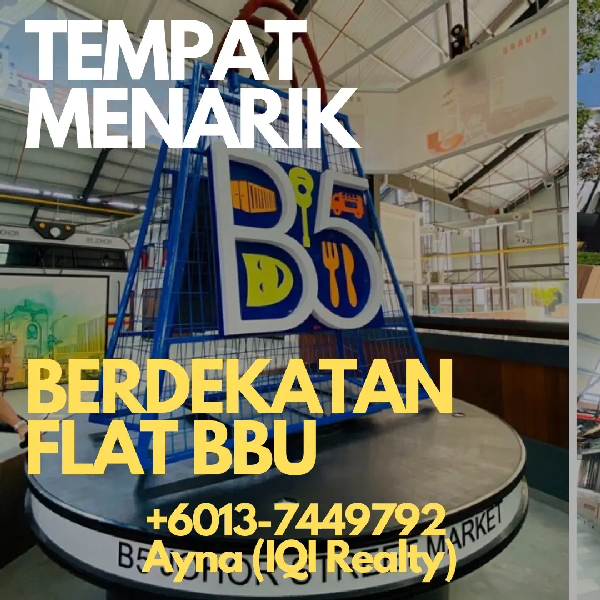 DEMAND TINGGI! FLAT 2 BILIK BERSIH TINGKAT 1 @ BANDAR BARU UDA JB - photo 6