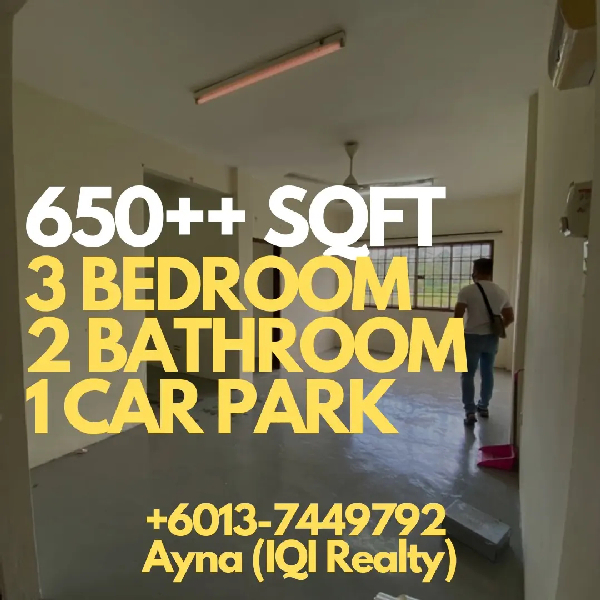 MURAH & SELESA! FLAT 3 BILIK TINGKAT 3 @ TAMAN TAMPOI UTAMA - photo 2