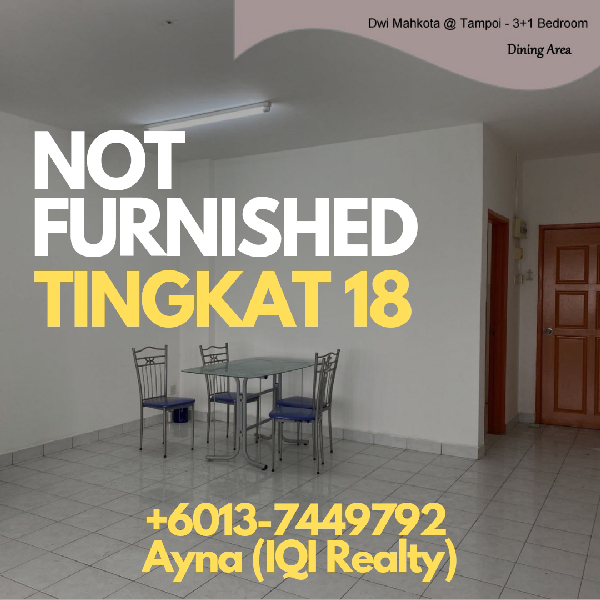 MURAH, LUAS & SELESA! APARTMENT TINGGI 4 BILIK @ DWI MAHKOTA TAMPOI - photo 3