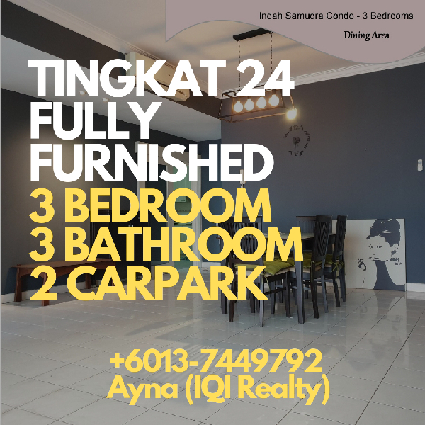 CONDO MEWAH TERDEKAT DENGAN JB! CANTIK SIAP RENOVATE! TINGKAT 24 ADA 3 BILIK @ INDAH SAMUDERA CONDO, - photo 2