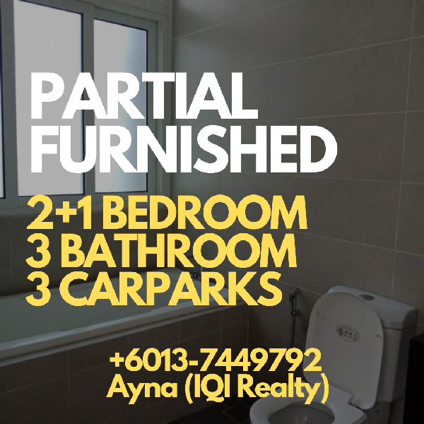 CONDO MEWAH! TINGKAT 3 ADA 2+1 BILIK & 3 BILIK AIR PARTIALLY FURNISHED @ GARDEN VILLA, 1 MEDINI HUB, - photo 2