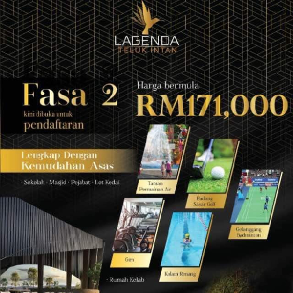 RUMAH TERES 1 TINGKAT, LAGENDA TELUK INTAN
