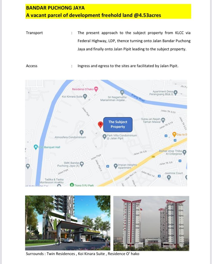 Bandar Puchong Jaya, Bandar Kinrara Land For Sale - photo 2
