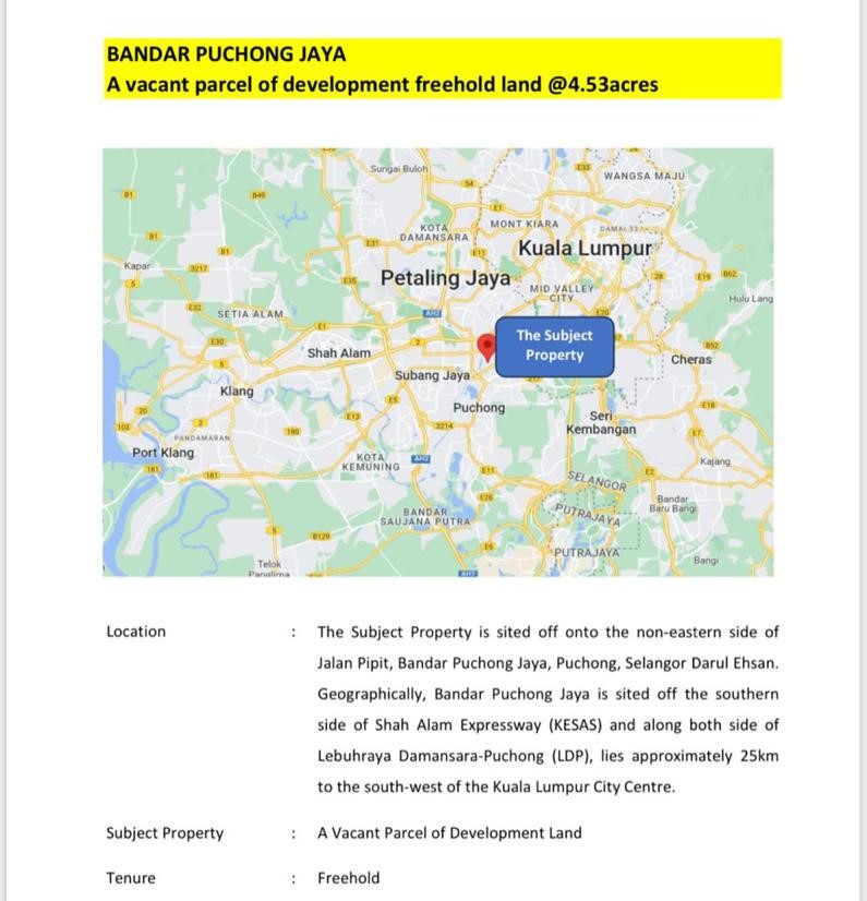Bandar Puchong Jaya, Bandar Kinrara Land For Sale - photo 4