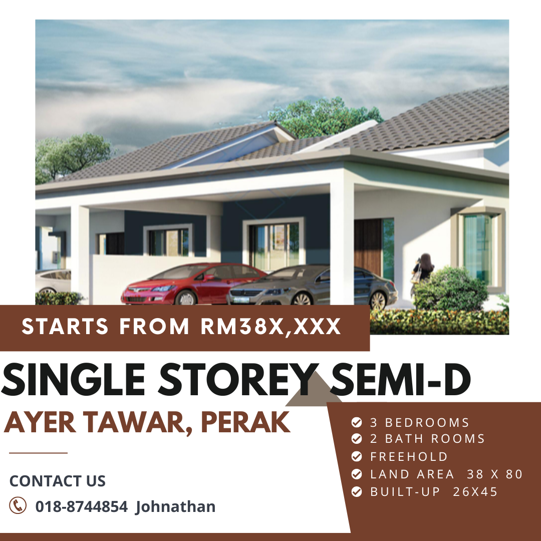 Single Storey SemiD House in Ayer Tawar for Sale at Penang Air Tawar