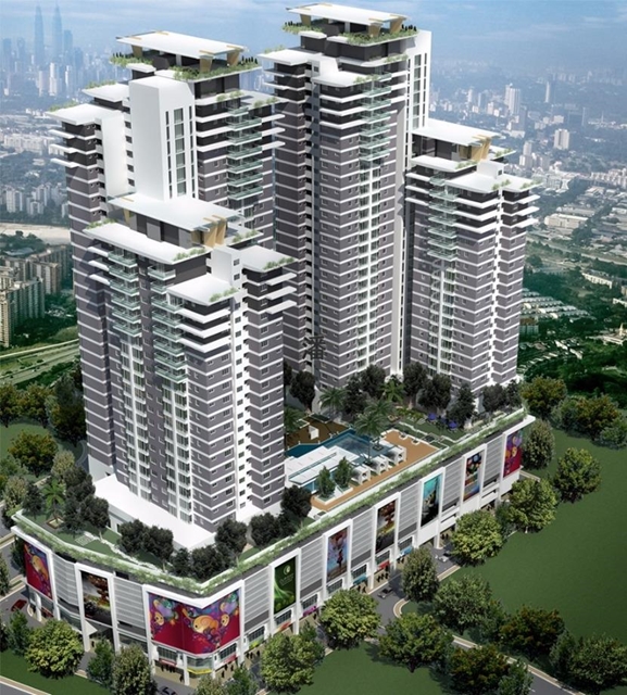 Maxim Residences 619sf 1R1B BF, Taman Connaught