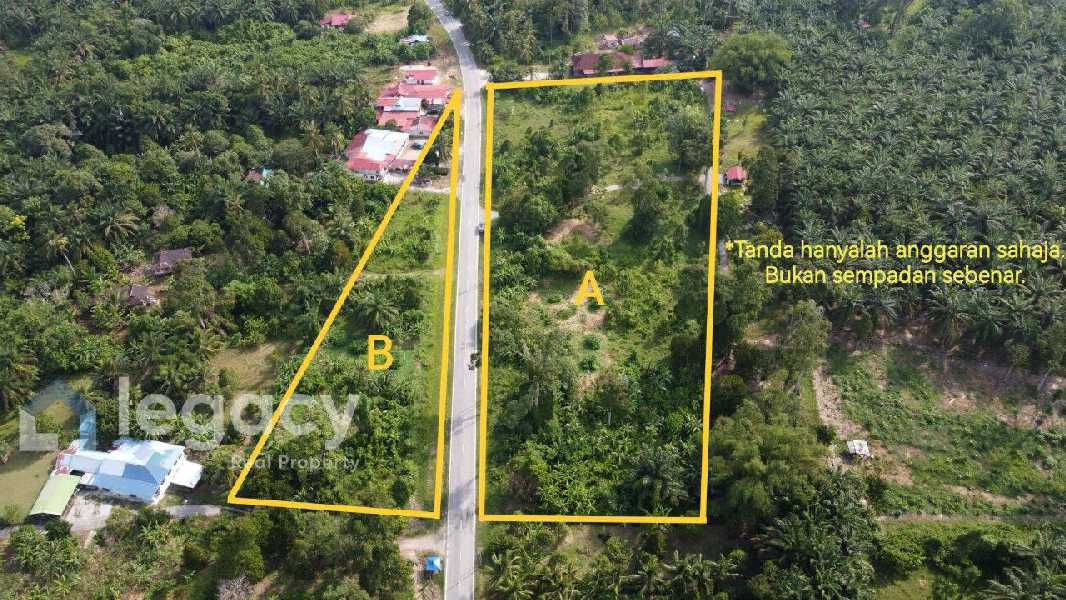 Tanah Pertanian Tepi Jalan Utama Untuk Dijual  Kg Pasir Kubu, Mukim Pulau Tiga, Kg Gajah, Perak
