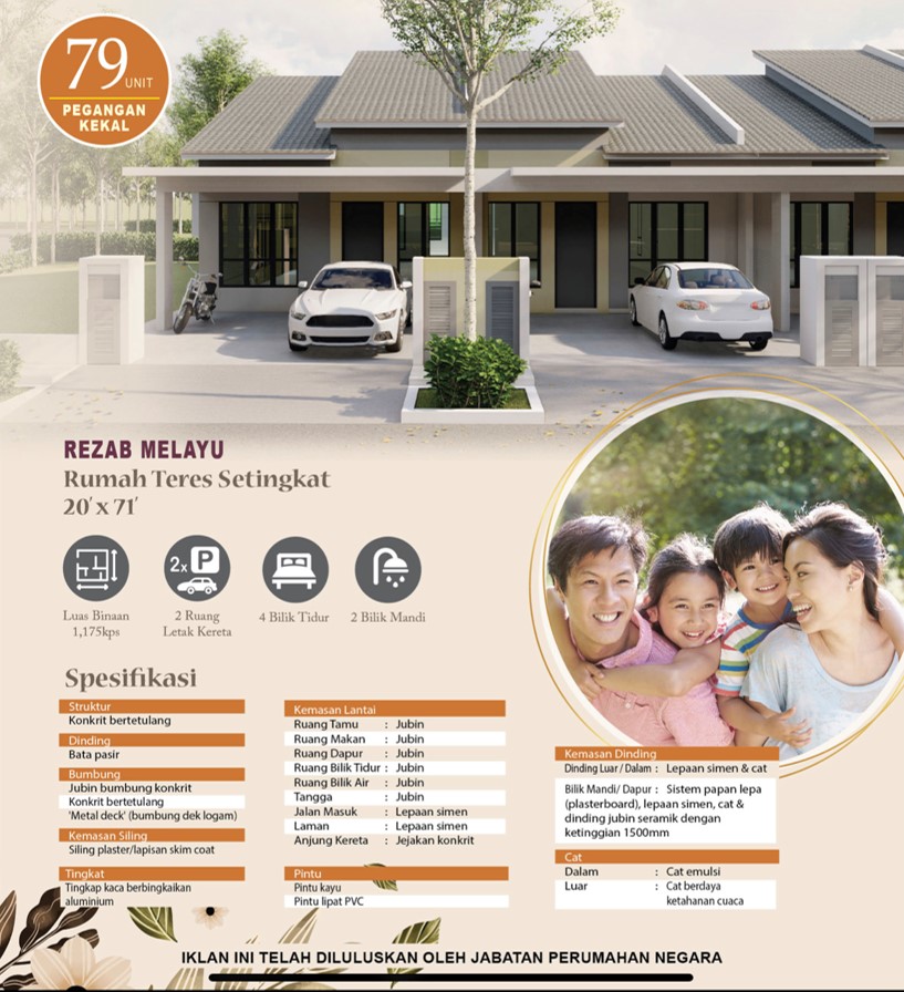 Kuala Selangor, Teres 1 Tingkat - For Sale - photo 2