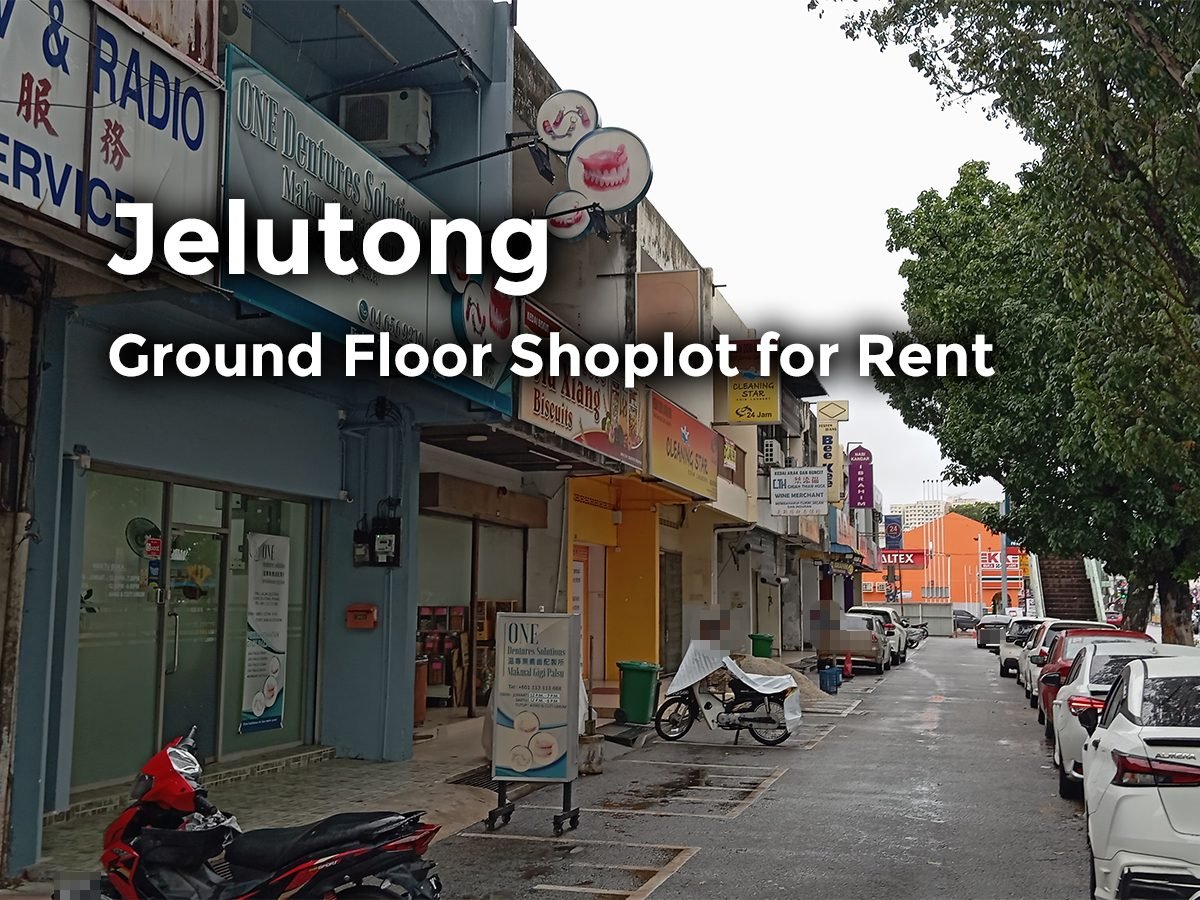 Jelutong Ground Floor Shoplot for Rent Main Road Frontage