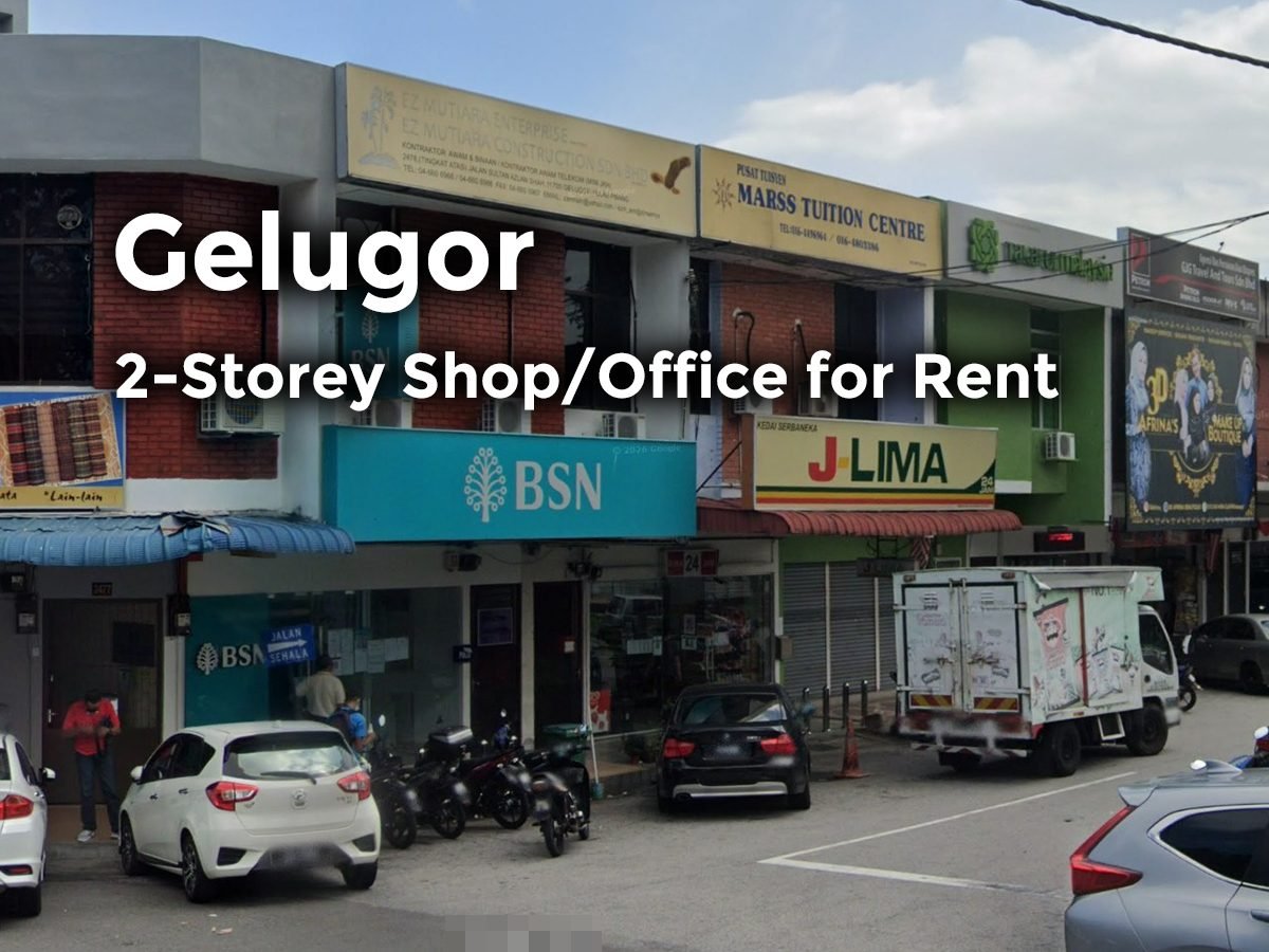 Gelugor 2-Storey Shop Office for Rent Facing Main Road - photo 1