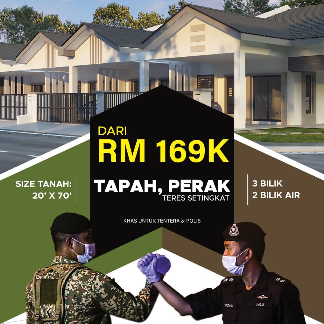 NEW HOUSE TAPAH near UiTM RM169,000 only