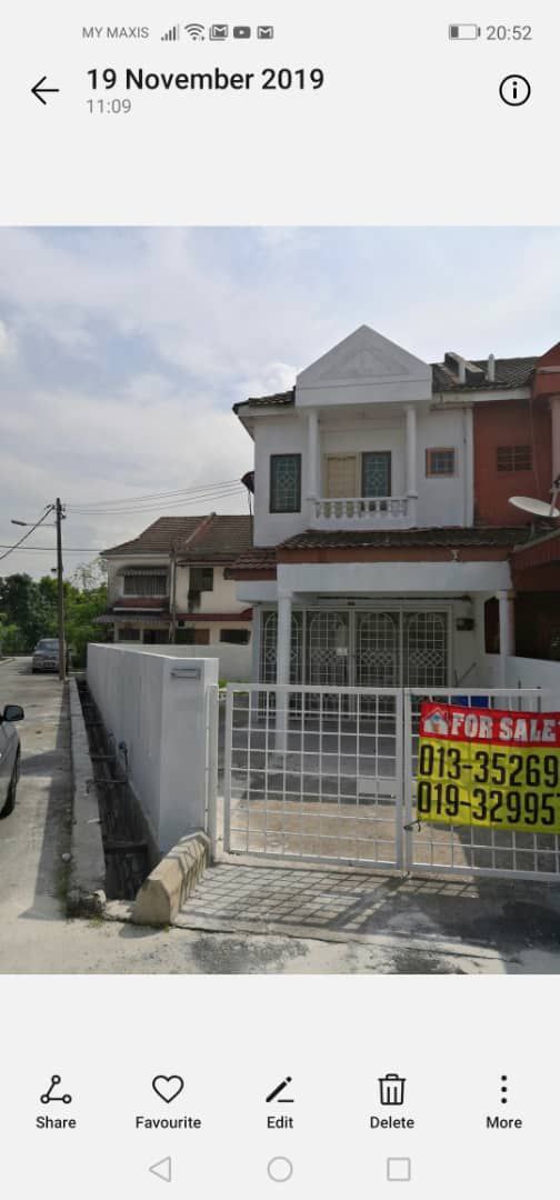 DOUBLE STOREY TERRACE HOUSE CORNER TAMAN SRI MUDA