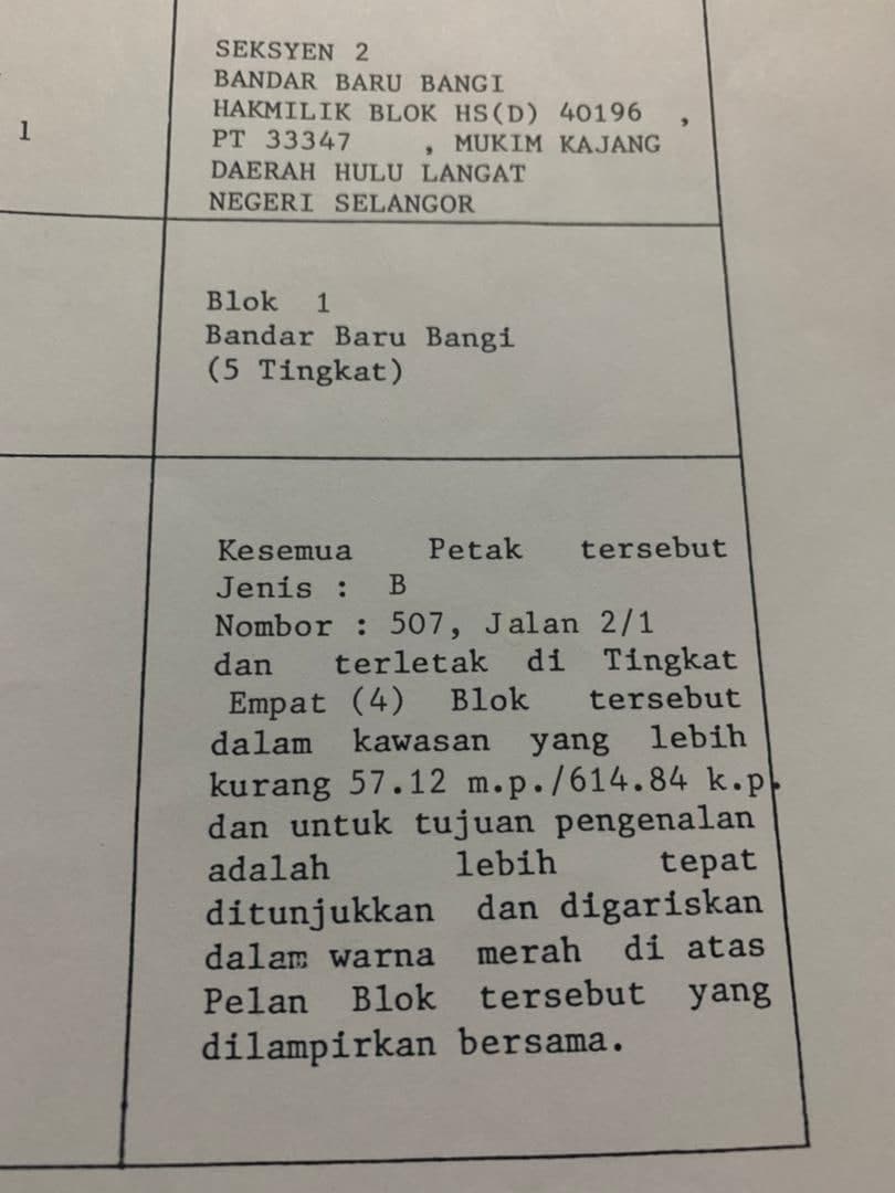 HOUSE FOR SALE APARTMENT SEKSYEN 2 BDR BARU BANGI - photo 5