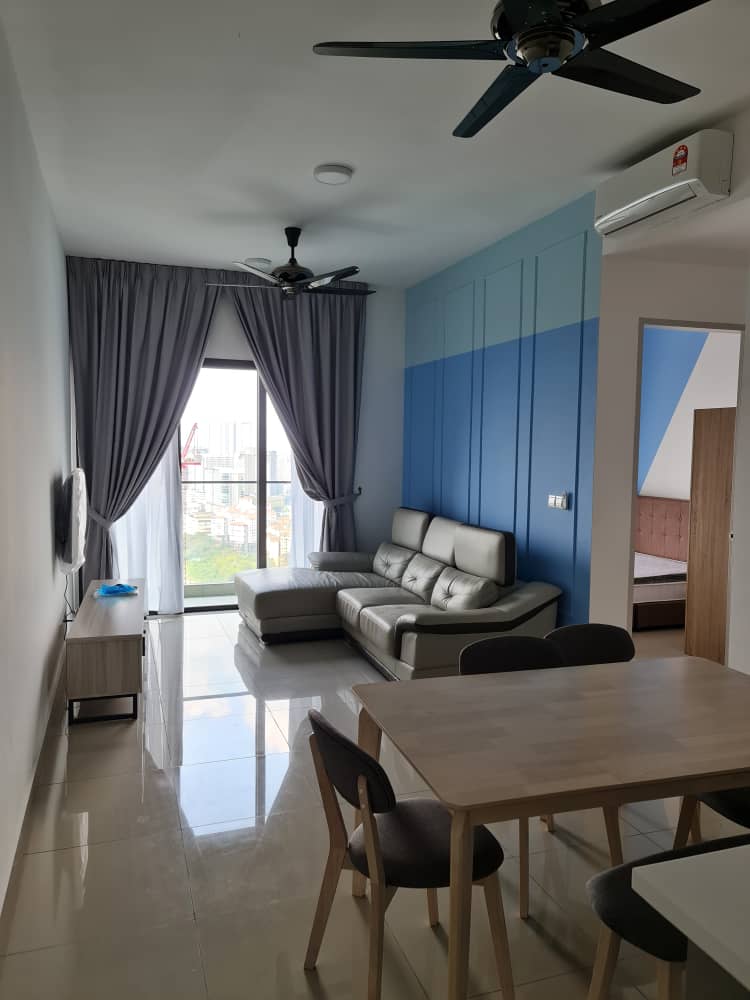 3 rooms 2 bathrooms fully furnished ready move in