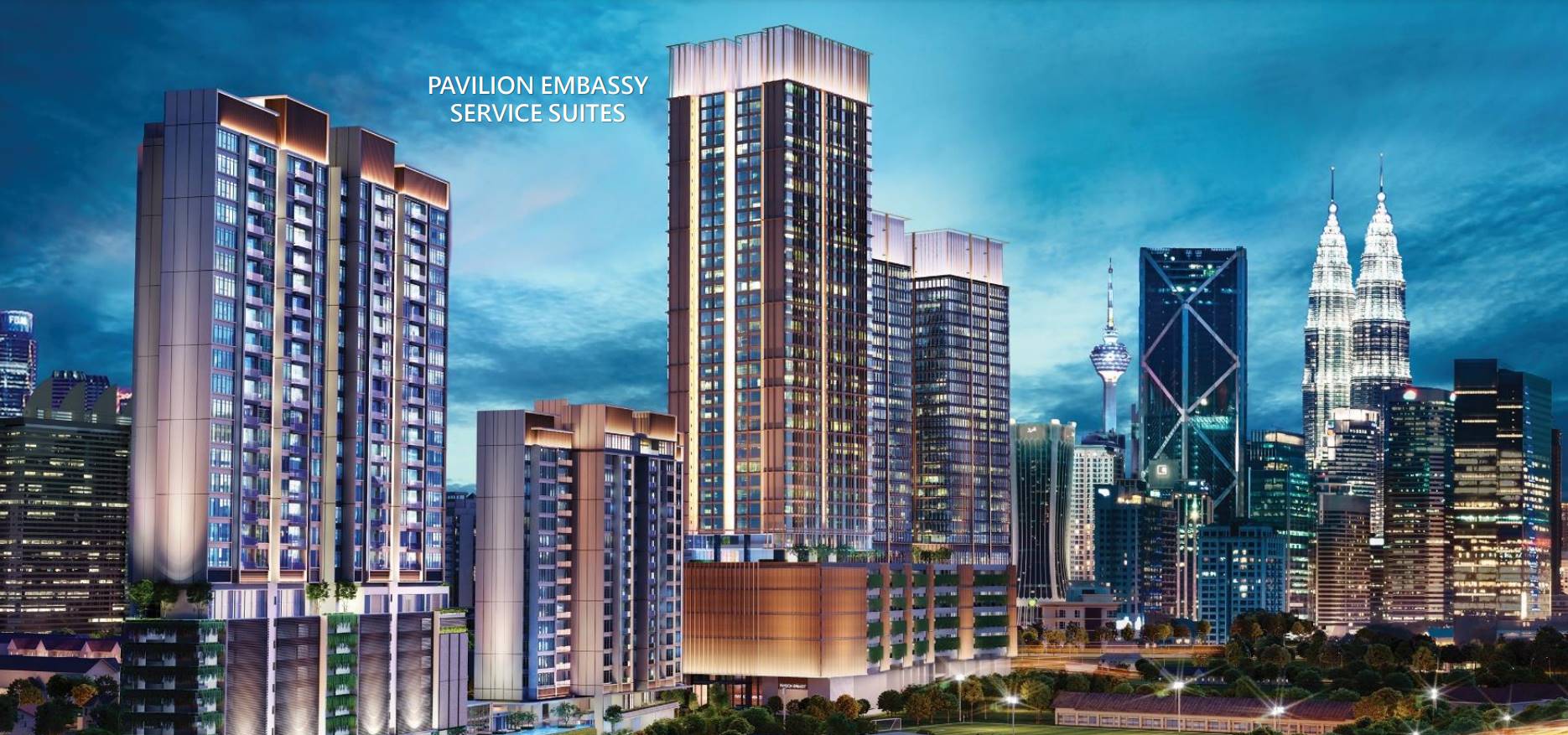 Pavilion Embassy unit fully furnsihed for rent at