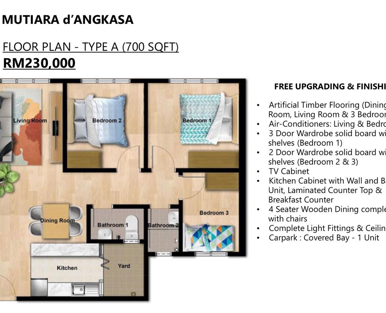 TYPE A APARTMENT MUTIARA TASEK PRIMA PUCHONG - photo 2