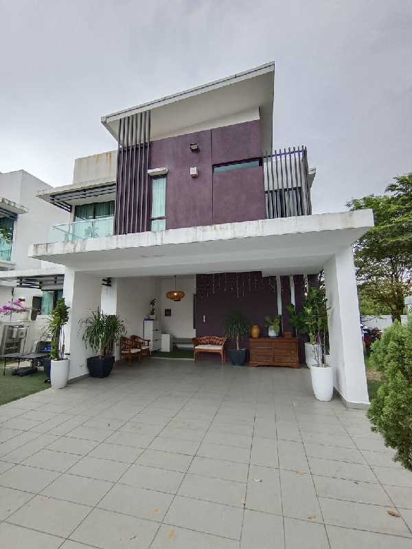 Semi-D 2 Storey End Lot Spacious Land Facing Open, Nice Number Citrina, Alam Impian - photo 3