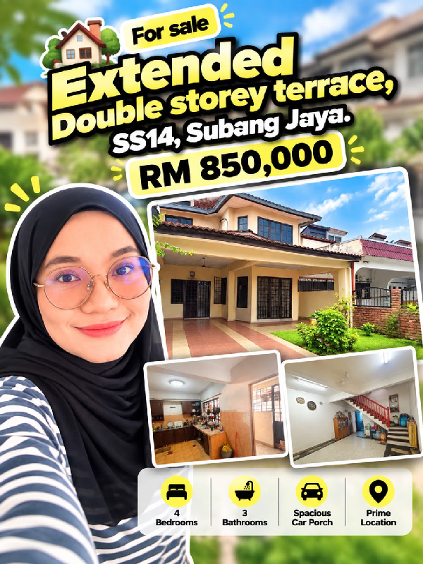 FOR SALE | EXTENDED DOUBLE-STOREY TERRACESS14, Subang Jaya - photo 1