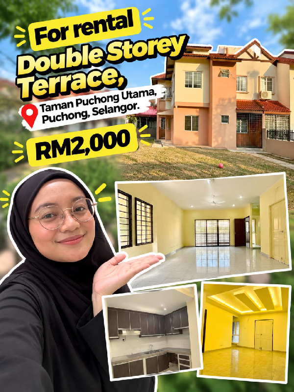 FOR RENT | 2-STOREY TERRACE HOUSETAMAN PUCHONG UTAMA, PUCHONG - photo 1