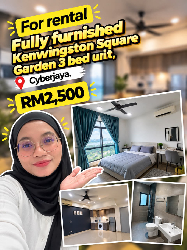 FOR RENT | FULLY FURNISHED 3-BEDROOM UNITKENWINGSTON SQUARE GARDEN - photo 1