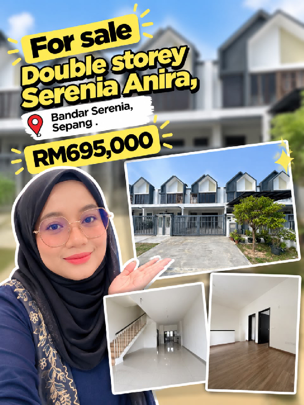 FOR SALE | DOUBLE STOREY TERRACE HOUSESERENIA ANIRA, BANDAR SERENIA, SEPANG - photo 1