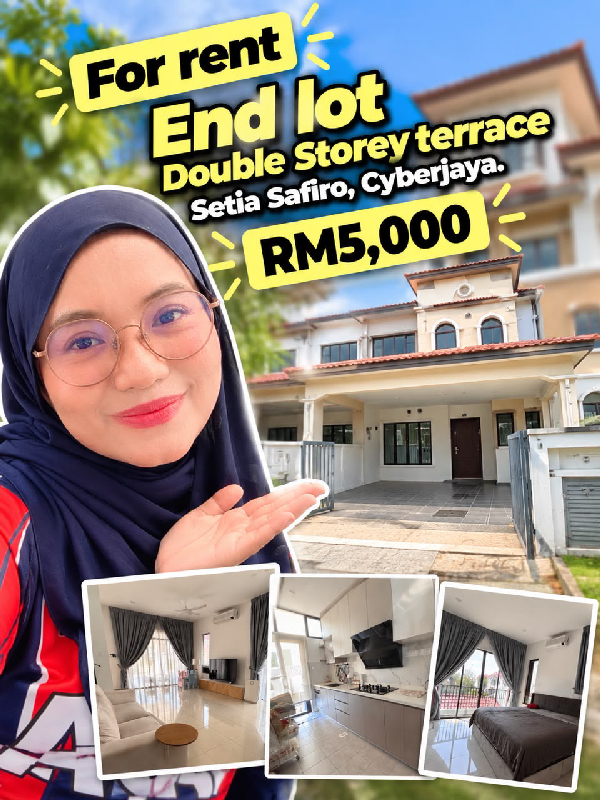 FOR RENT | EXCLUSIVE LISTING SETIA SAFIRO, CYBER 10, CYBERJAYA | END LOT