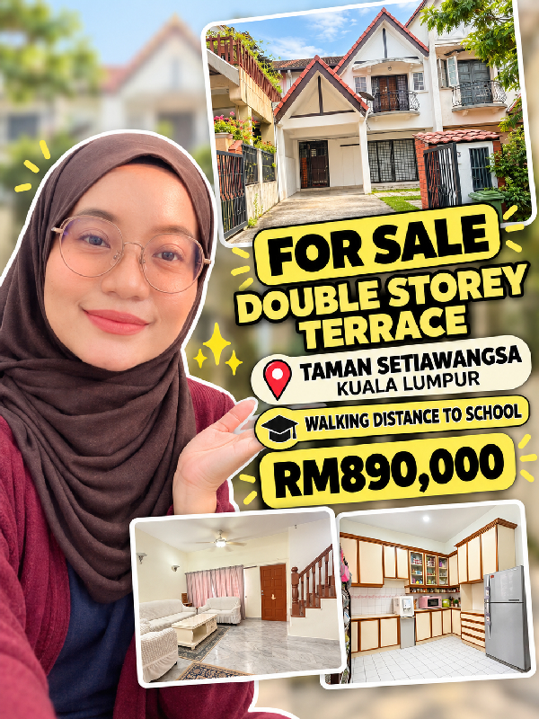 FOR SALE | FREEHOLD DOUBLE STOREY TERRACE HOUSE Taman Setiawangsa, Kuala Lumpur
