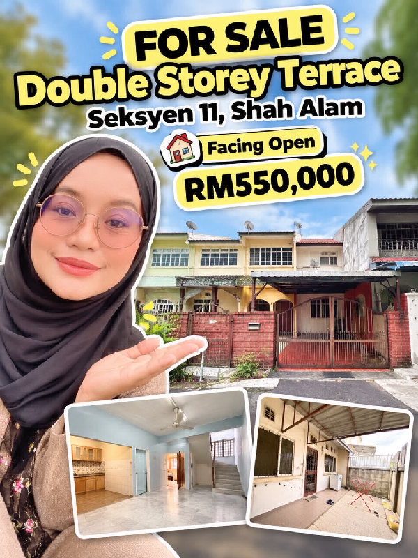 FOR SALE | 2.5-STOREY TERRACE HOUSESeksyen 11, Bandar Shah Alam, Selangor