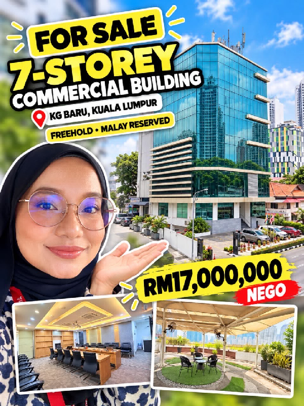 FOR SALE | 7-STOREY COMMERCIAL BUILDING Kampung Baru, Kuala Lumpur