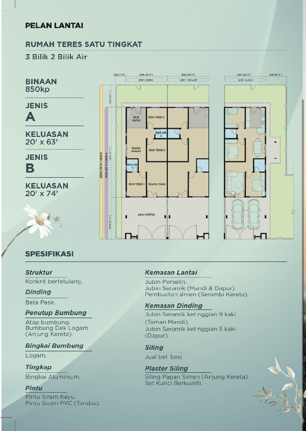 Projek Baru Teres Setingkat Seksyen 29 Shah Alam - photo 4