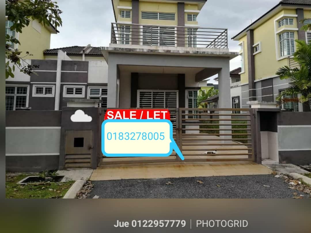 Warisan Puteri 1 and half storey semi-D house