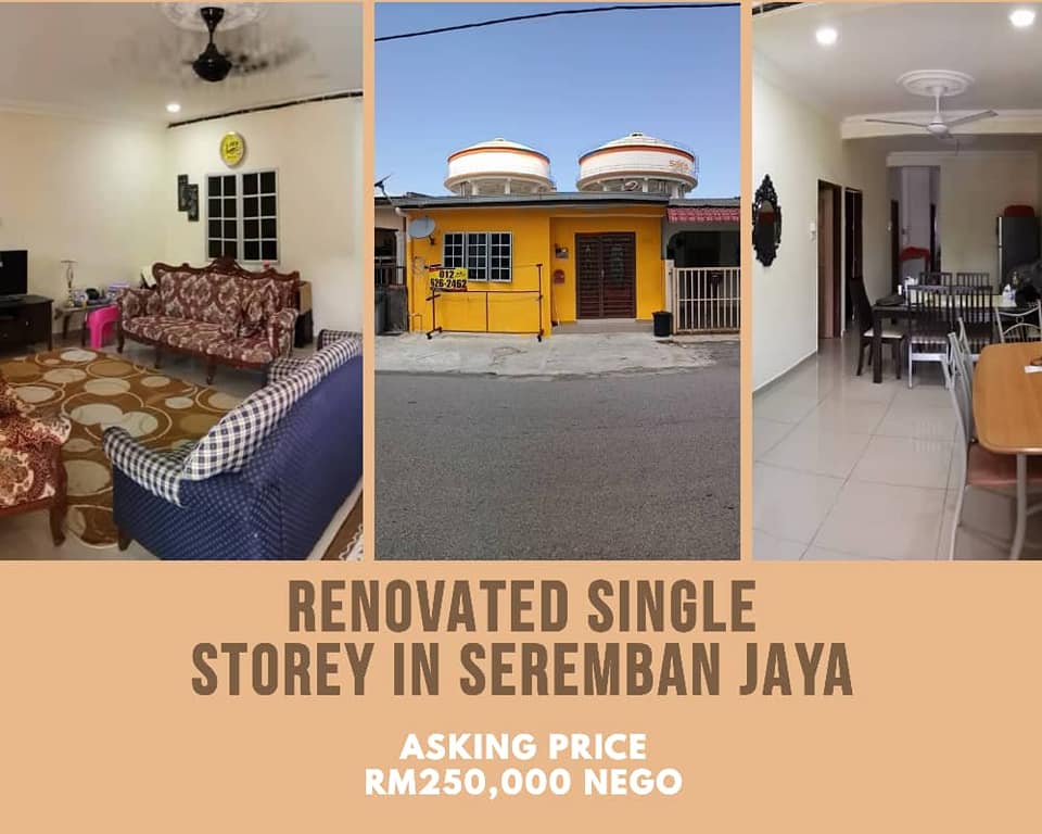 FULLY RENOVATED SINGLE STOREY SEREMBAN JAYA