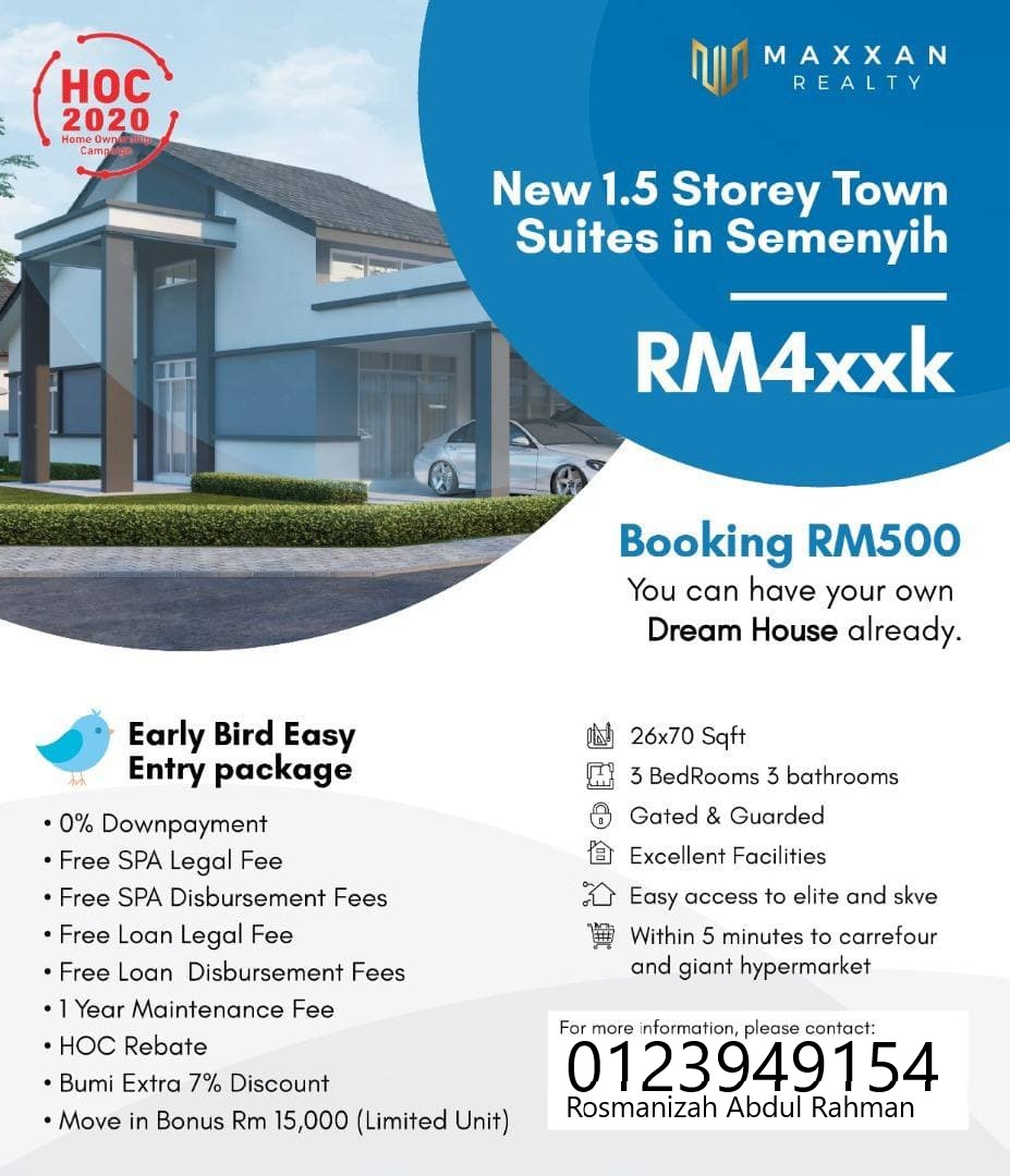 New House Townhouse Suites in Semenyih Rm 4xxk