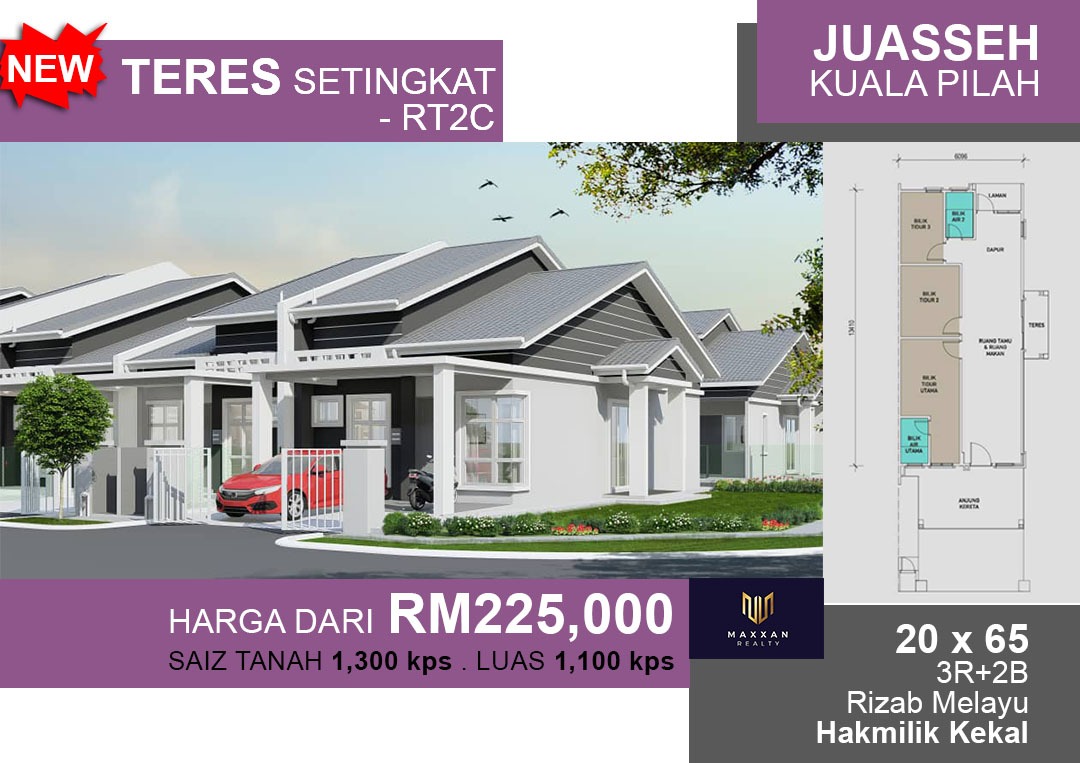 Teres Setingkat DEKAT MASJID BANDAR DALAM TAMAN di