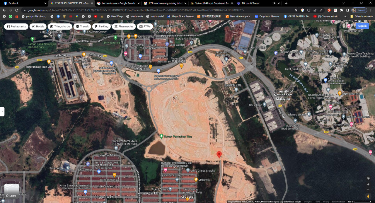 Tanah Lot Broga 12,572sqft Dekat Nottingham Univer