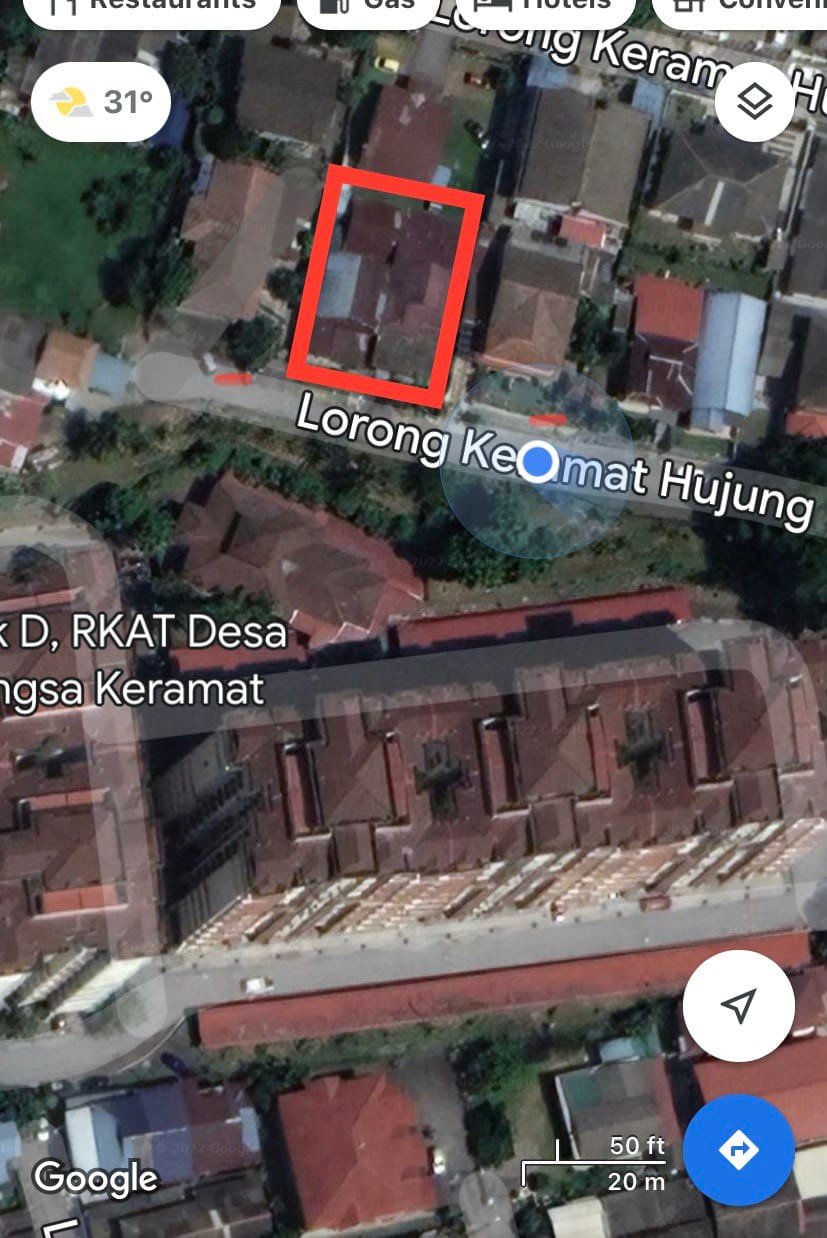 TANAH LOT LORONG KERAMAT HUJUNG 1 DATO KERAMAT