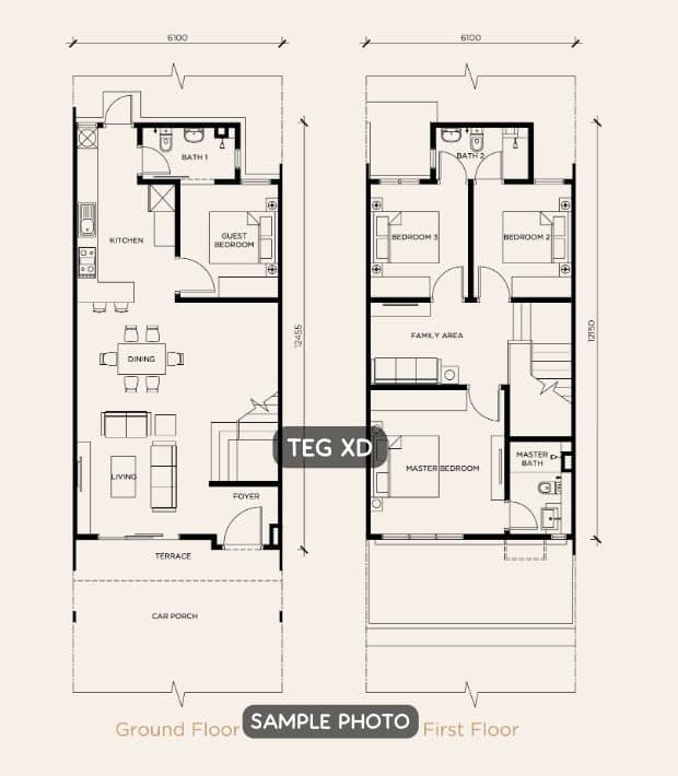 798k Casira 3 Bukit Raja Klang 2Sty 20x75 4R3B - photo 2