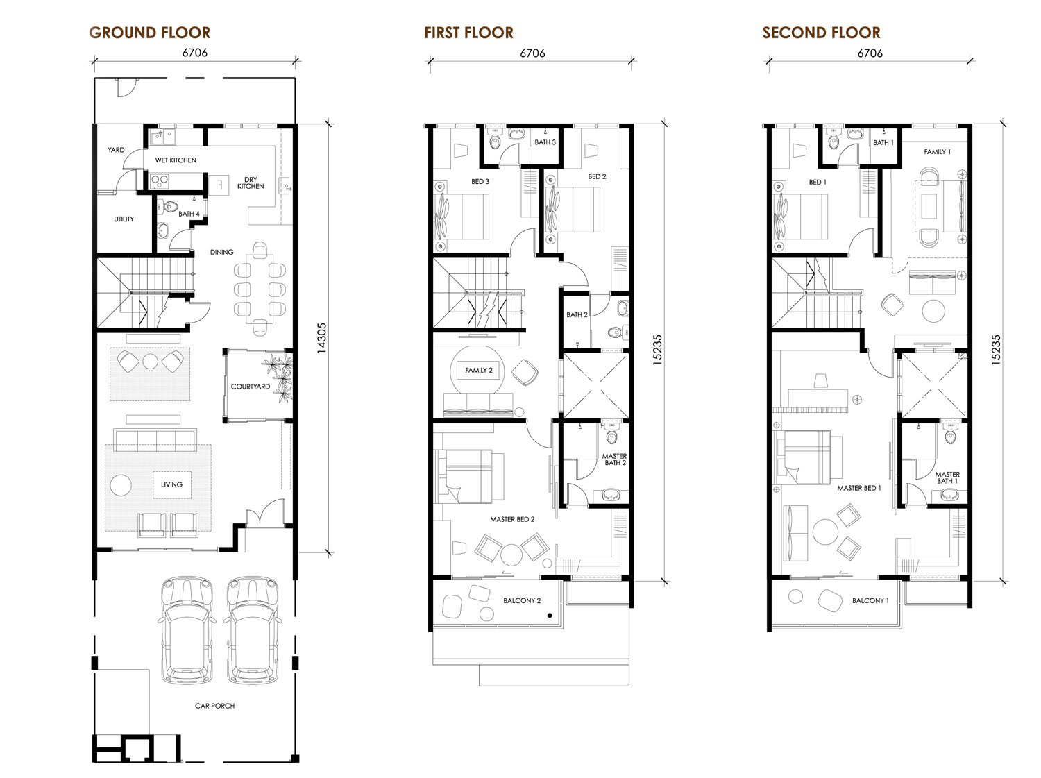taman denai 3 storey house - photo 7